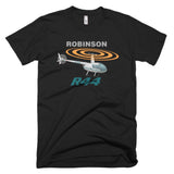 Robinson R44 (Silver) Helicopter T-shirt - Personalized with Your N#