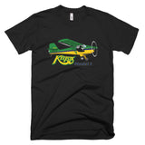 Kitfox Model 1 (Green/Yellow) Airplane T-shirt - Personalized with N#