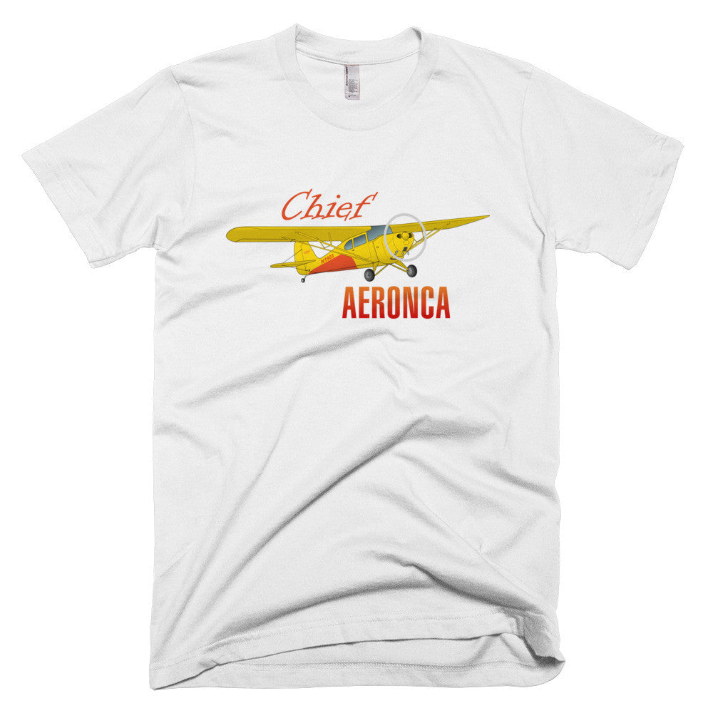 Aeronca Chief (Yellow) Airplane T-shirt - Personalized with N# – Flyboy Toys