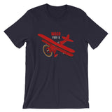Waco YM-5 (Red/Black) Airplane T-shirt - Personalized with N#