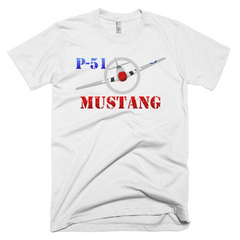 North American P-51 Mustang Airplane T-shirt - Personalized with Your N#