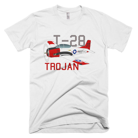 North American T-28 Trojan Airplane T-shirt- Personalized with N#