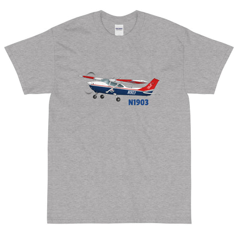 Airplane Custom T-Shirt AIR35JJ182-BR3 - Personalized with your N#