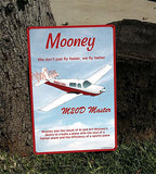 Mooney M20D Master HD Airplane Sign - Maroon