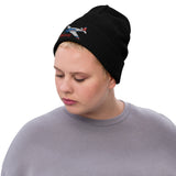 Custom Embroidered Ribbed knit beanie