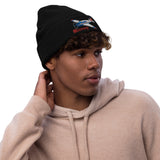 Custom Embroidered Ribbed knit beanie