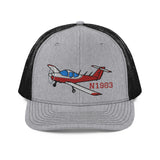 Airplane Embroidered Richardson Trucker Cap (AIRG9GKFD-R2) - Add your N#