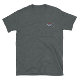 Airplane Embroidered Gildan 6400 Shirt (AIR2554L3-BR2) - Add your N#