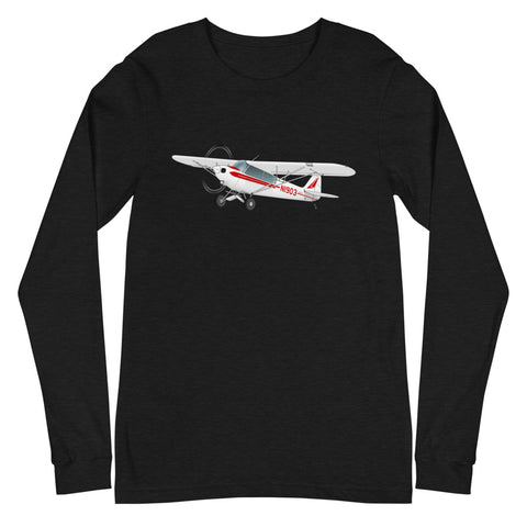 Custom Airplane Long Sleeve Shirt (AIRGRGG1H-R6) - Add your N#