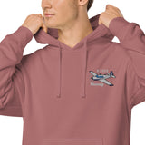 Mooney Airplane Pigment-Dyed Hoodie - Personalized with Your N#