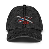 Airplane Embroidered Vintage Cap (AIR35JJ336-R1_EMB) - Personalized