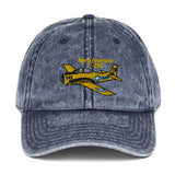 North American Airplane Embroidered Vintage Cap (AIREFIT28C-Y1) - Add your N#