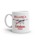Bellanca Citabria 7KCAB (Red/Black #3) Airplane Mug - Add Your N#