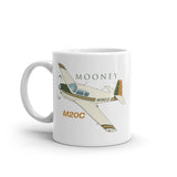Mooney M20C (AIRDFFM20-GO1) Airplane Ceramic Mug - Add Your N#