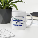 Grumman Cheetah Airplane Ceramic Mug - Personalized