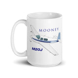 Mooney M20J (AIRDFFM20J-SBN1) Airplane Ceramic Mug - Add your N#
