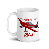 Van's Aircraft RV-8 Airplane Ceramic Mug - Personalized with Your N#