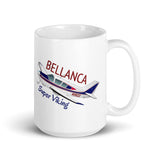 Bellanca Super Viking (Blue/Red) Airplane Custom Mug- Add Your N#