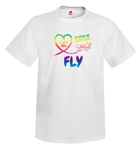 I Love You Airplane Aviation T-Shirt