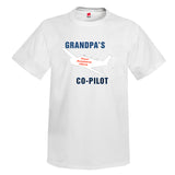 GrandPa's Co-Pilot Aviation Theme T-Shirt - Personalized with Your Airplane