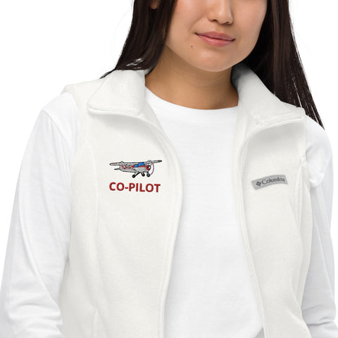 Custom Embroidered Women’s Columbia fleece vest